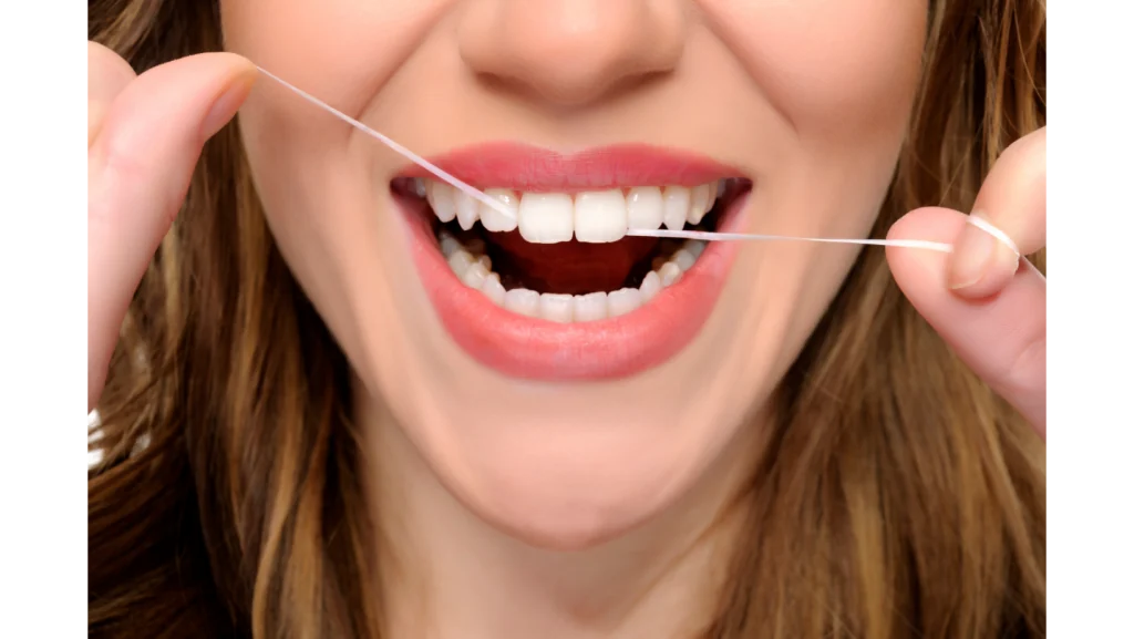 A close-up smile from Columbia Dental’s published photo collection