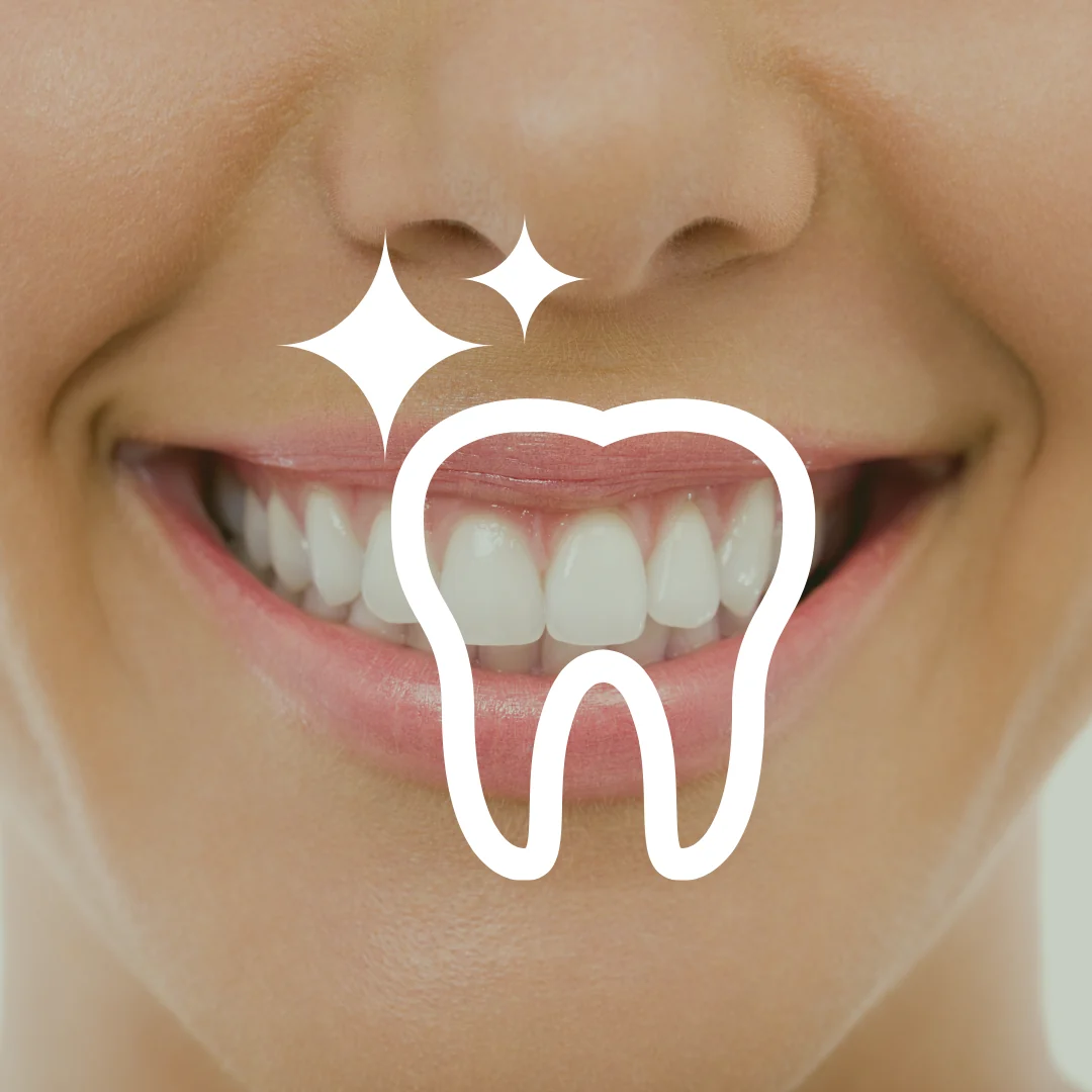 A tooth illustration representing restorative dental care